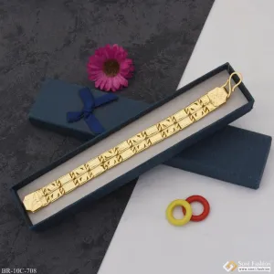 2 Line Elegant Design Gold Plated Nawabi Bracelet for Men - Style C708