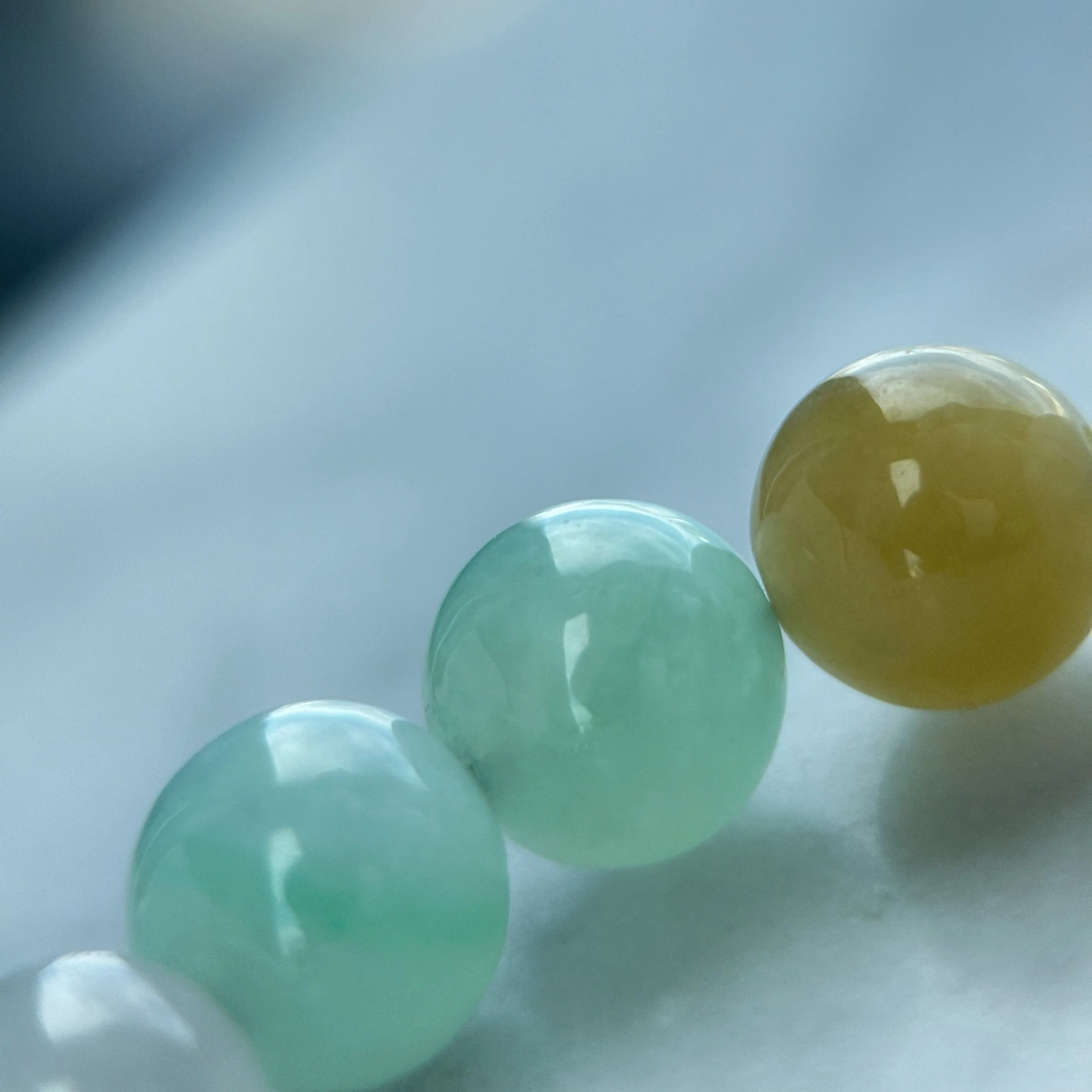 22388 Jade of Abundance Highly Translucent Bracelet