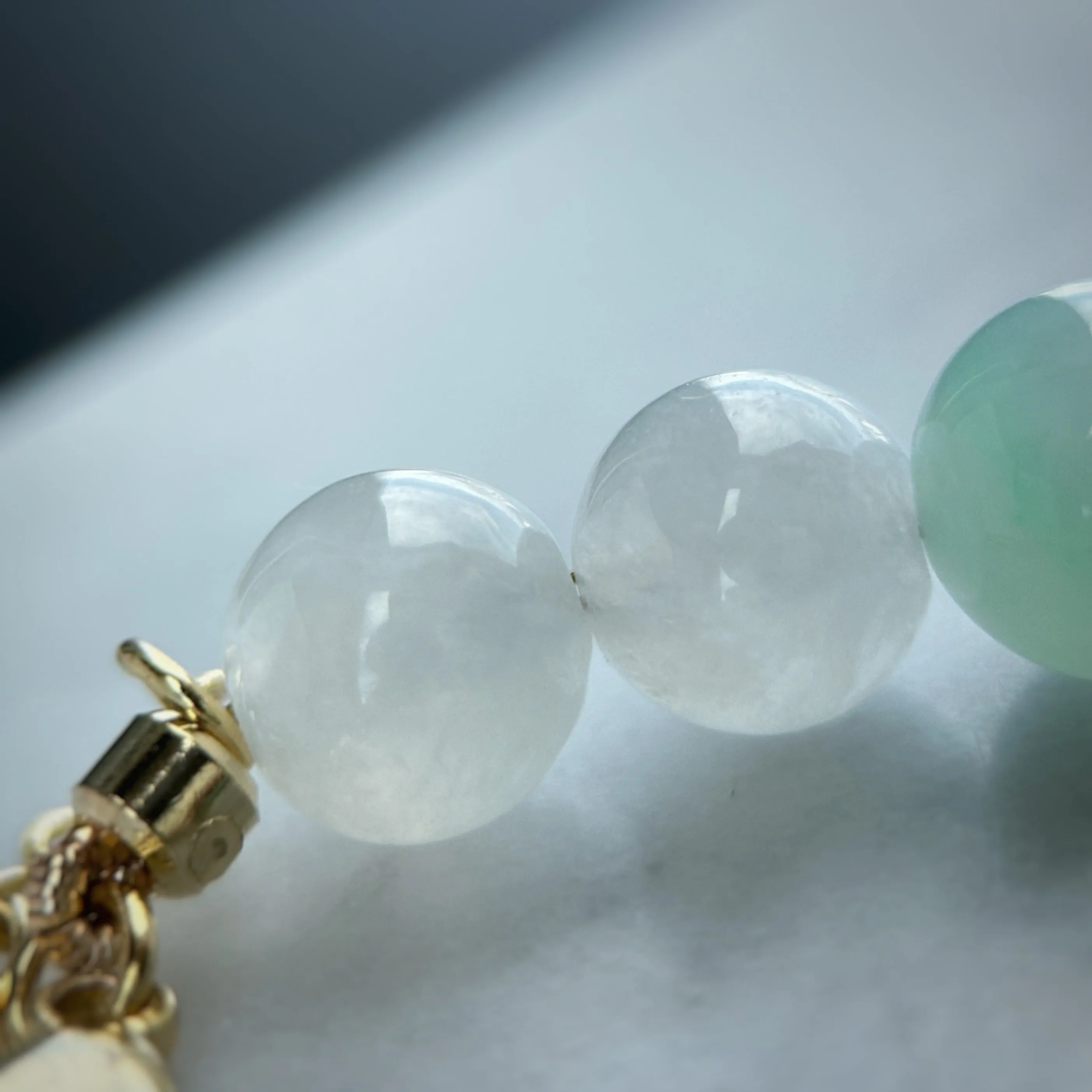 22388 Jade of Abundance Highly Translucent Bracelet