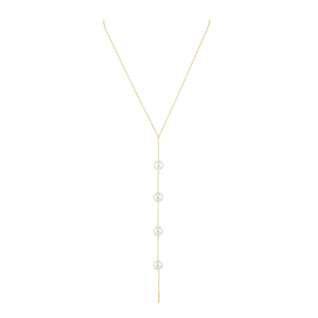 Cindy Pearl Lariat Necklace