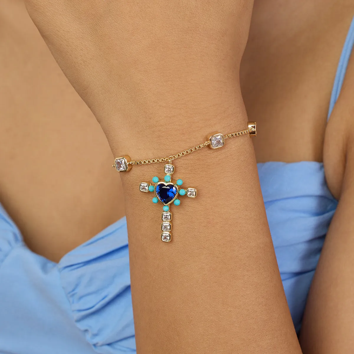 Cross My Heart Bracelet
