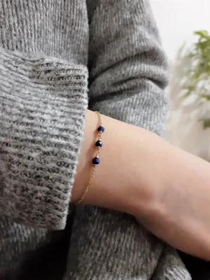 Dainty Lapis Lazuli Bracelet
