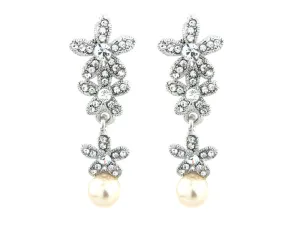 Faith Crystal and Pearl Earrings