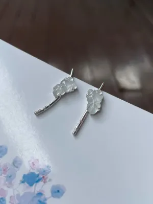 Glassy Jade Earrings - Goldfish (NJE214)