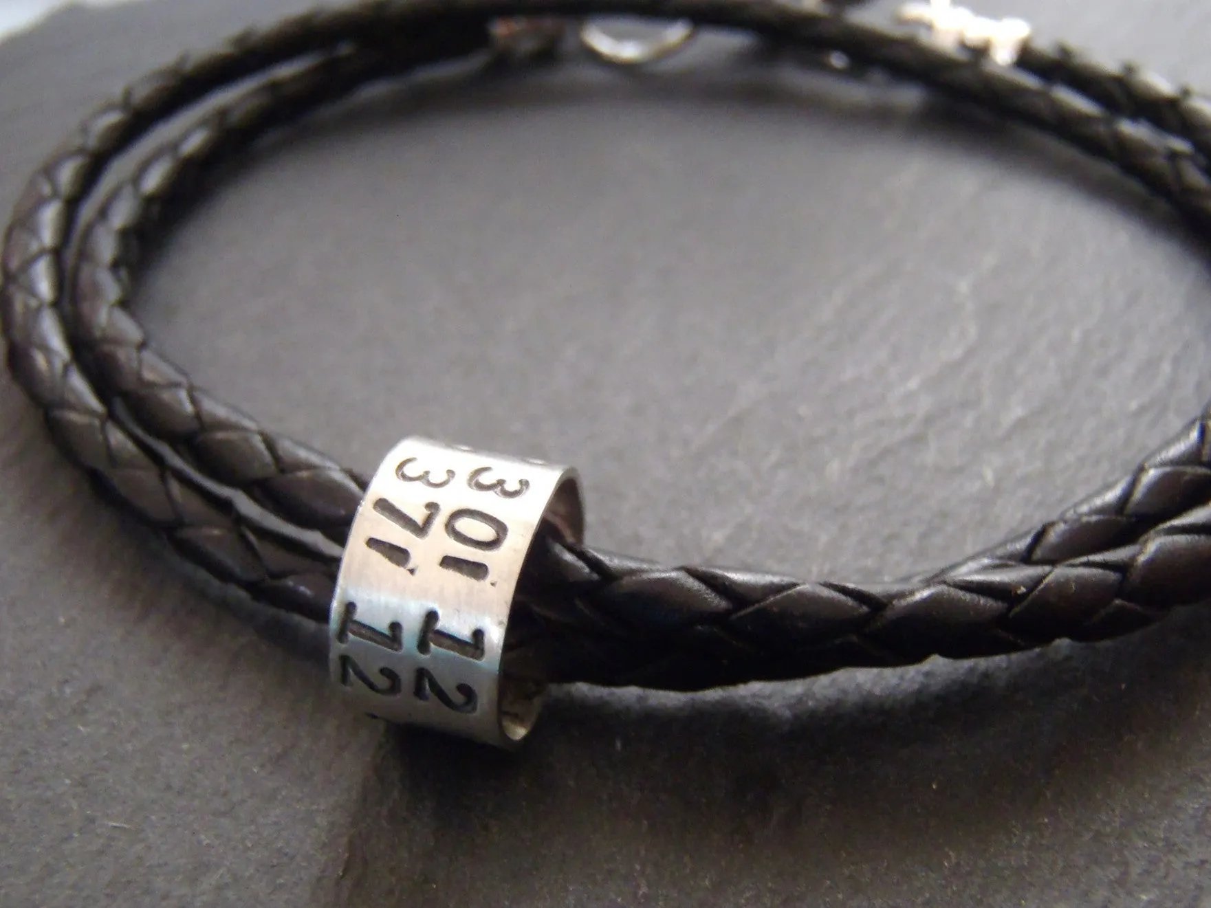 GPS coordinates Bracelet for men or women latitude longitude jewelry