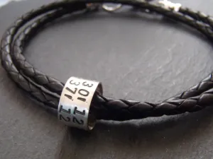 GPS coordinates Bracelet for men or women latitude longitude jewelry