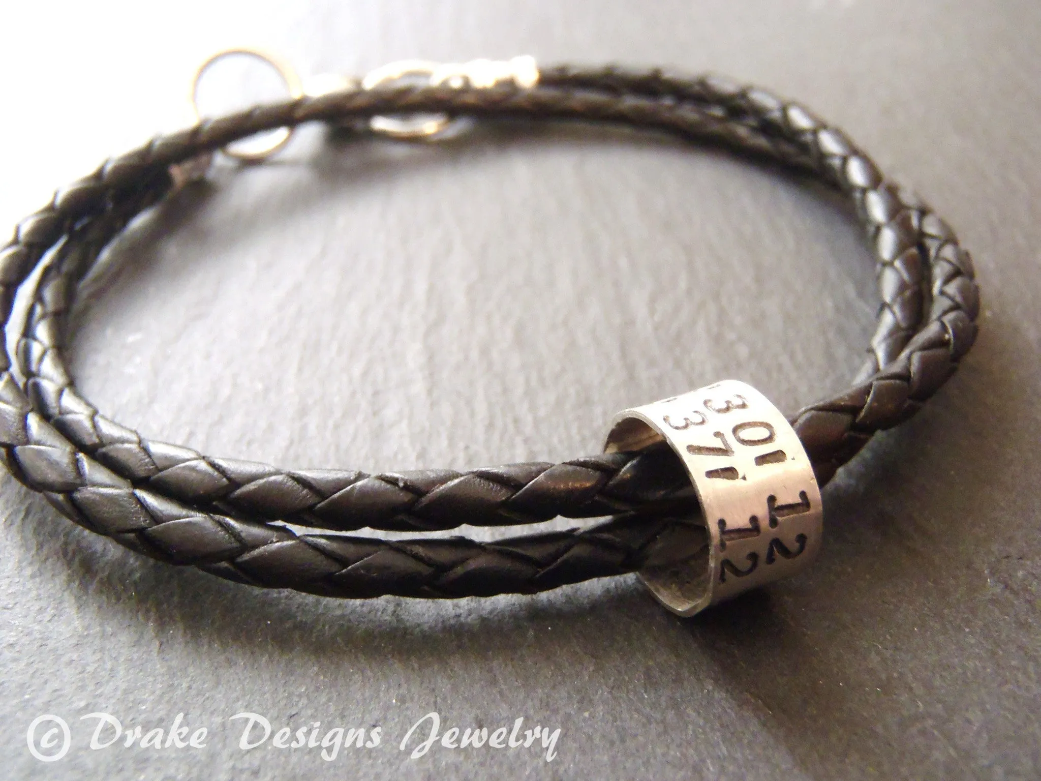 GPS coordinates Bracelet for men or women latitude longitude jewelry