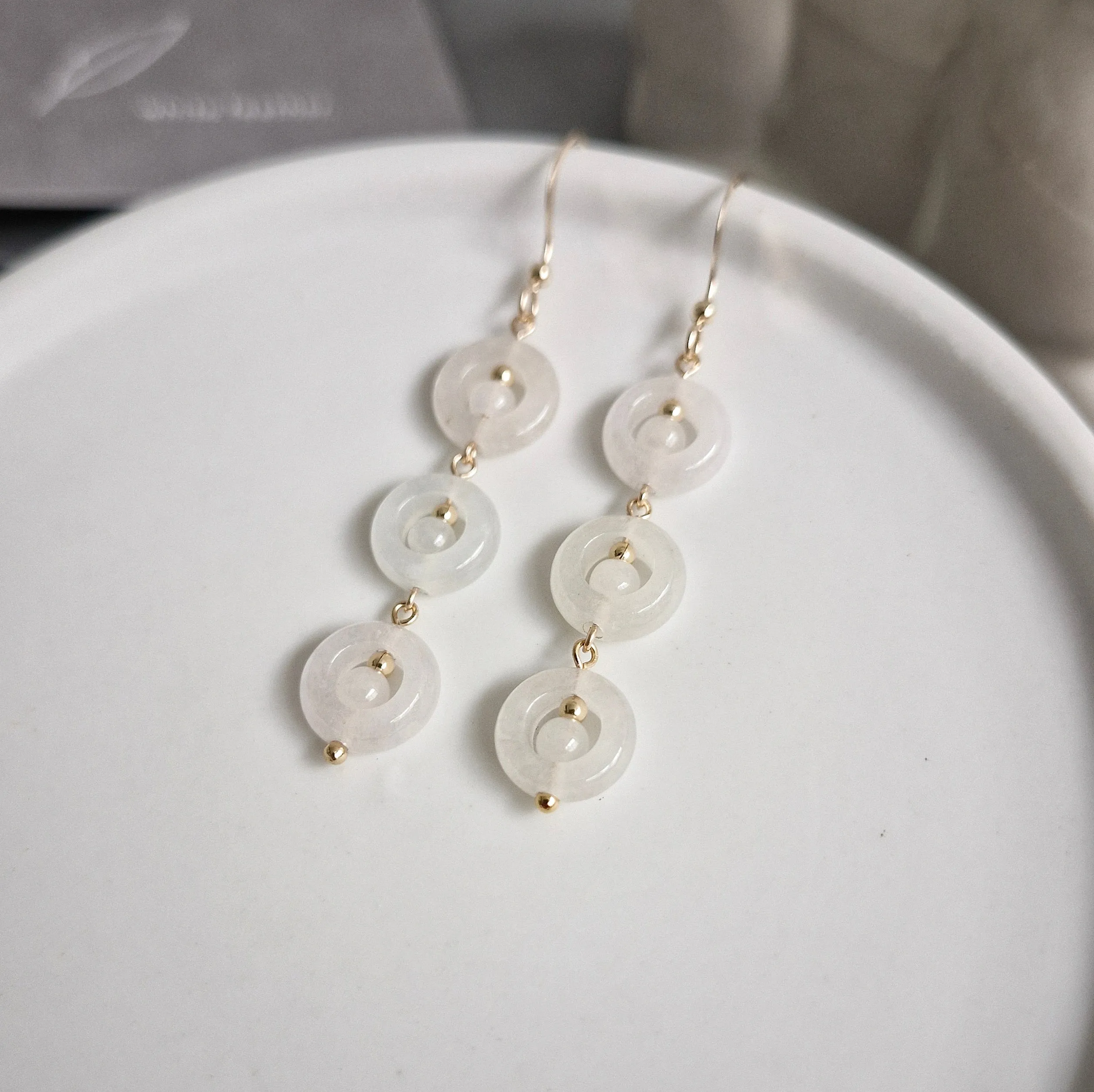 Jorian Jade Earrings | 14k Gold-filled