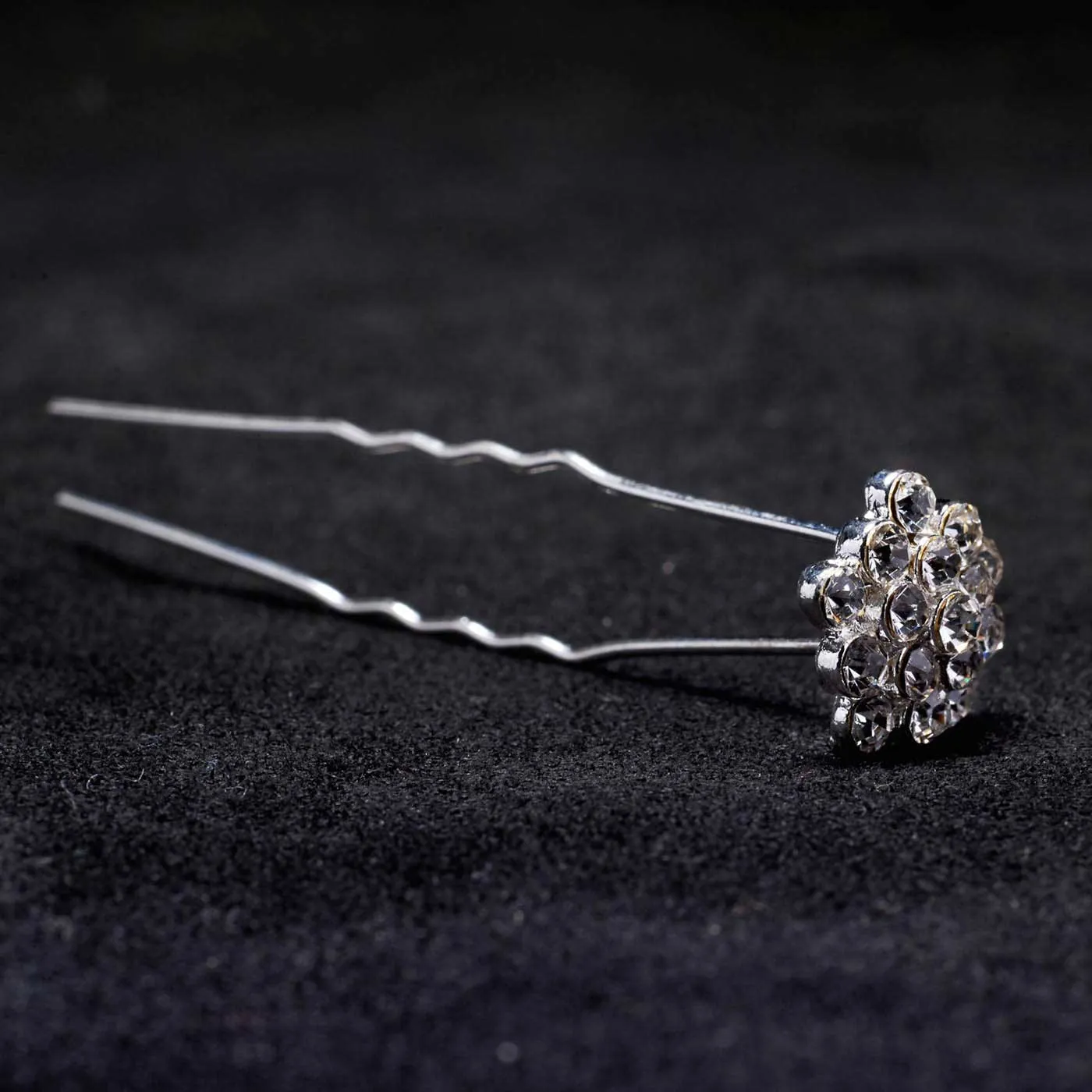 KBG Single Crystal Cluster Hairpin SS062-S