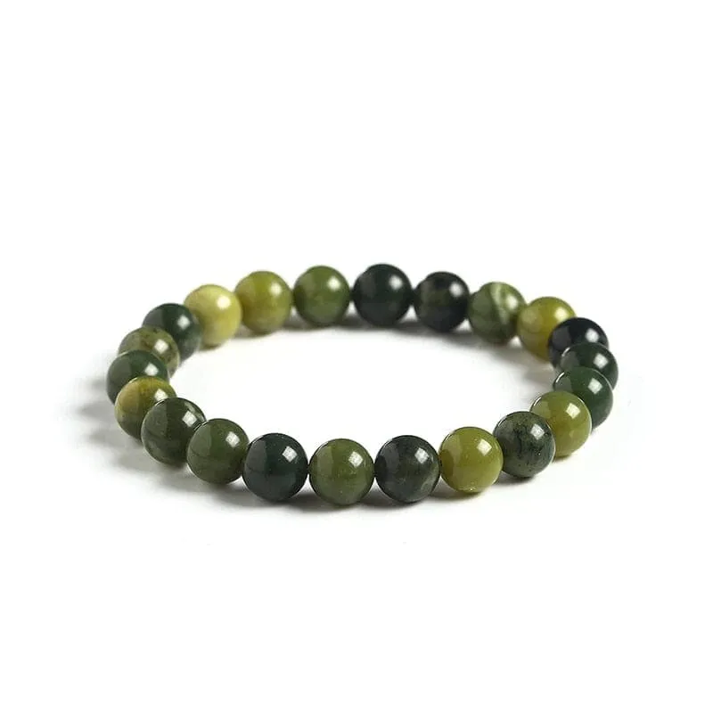 Natural Stone Green Jade Bracelet