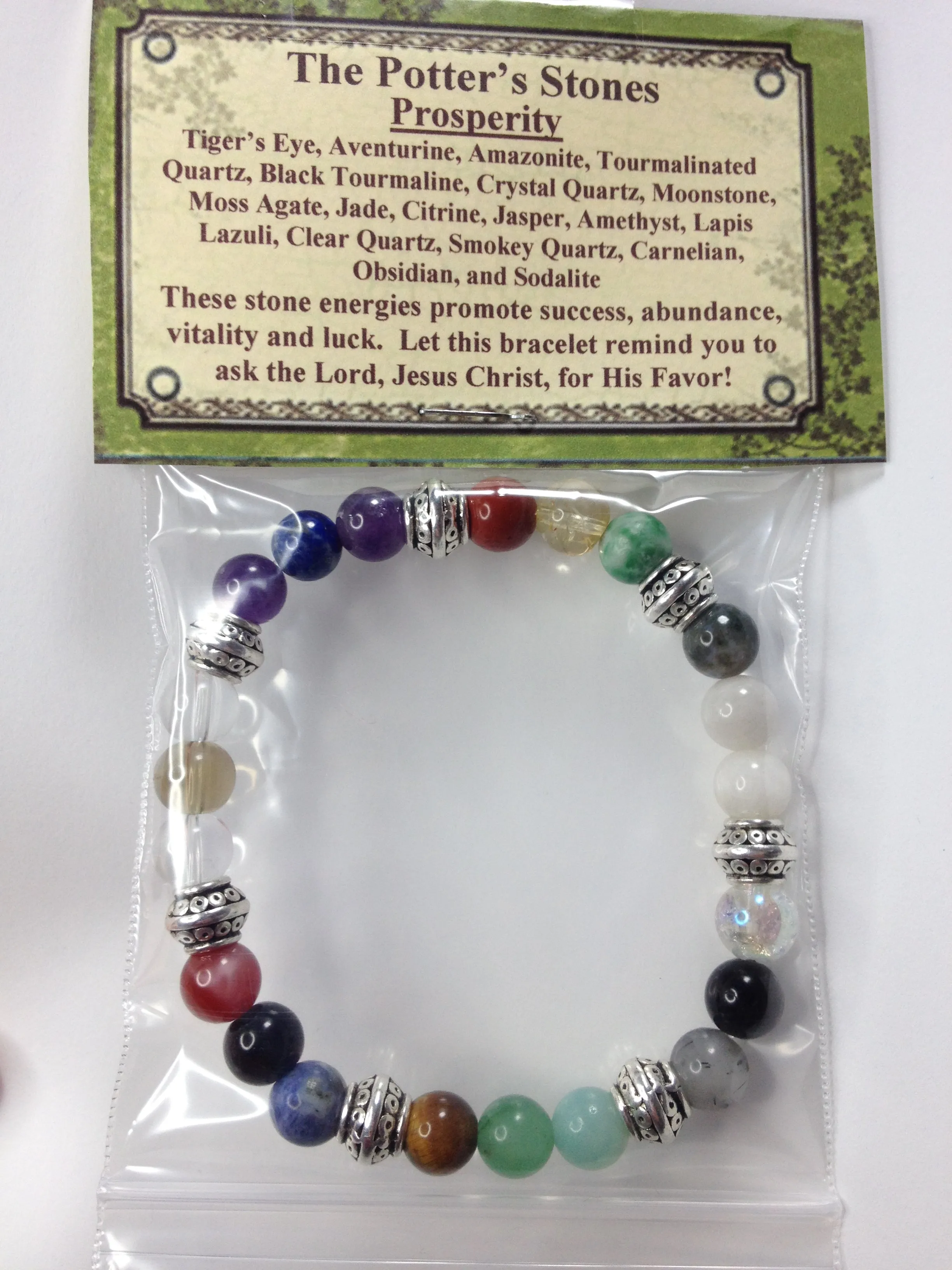 Prosperity: Symphony of Gemstone Beads with Prosperous Energies Stretch Bracelet