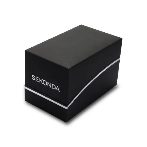 Sekonda Women's Quartz Watch with Rose Gold Dial Analogue Display and Rose Gold Alloy Bracelet