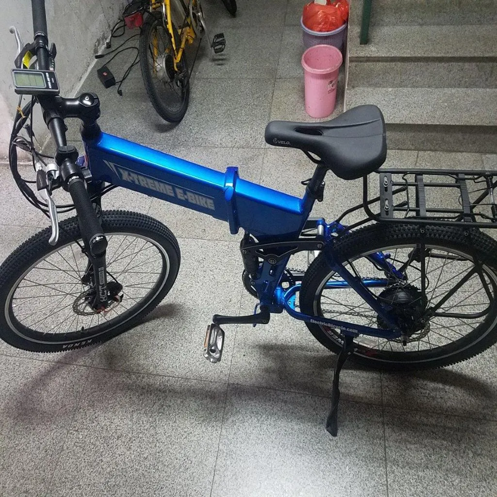X-Treme Baja 48V 500W 8AH Folding Electric Mountain Bicycle